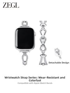 zengliu | Titanium Stainless Steel Watch Band Silver Luxurious