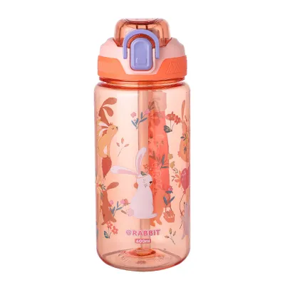 600ML Cute Cartoon Baby Drinking Cup Portable Leak Proof Straw Cup Boy Girl Kids Drinking Water Bottle