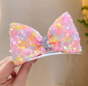 Jepit Rambut Pita Anak Tegak Manik Manik Gaya Korea