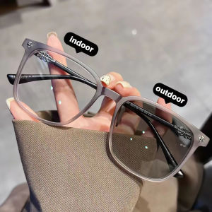 IMPALA FL3029W Tự động thay đổi màu sắc Kính máy tính cho nam giới và phụ nữ photochromic chống màu xanh Kính mắt chống rediation UV400 ống kính