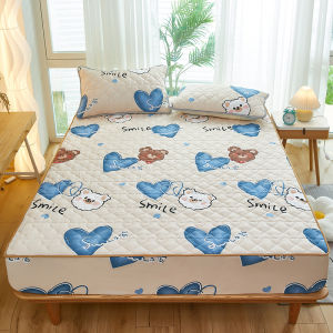 SUNLIGHT HOME Waterproof Thickened BedsheetMulti Patterned Bed SheetSolid Color Fitted BedsheetBreathable Mattress Cover