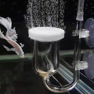 CO2 Diffuser for Aquarium Bubble Reactor CO2 System Atomizer for Fish Tank Live Plants Water Grass Grow Refiner with Suction Cup