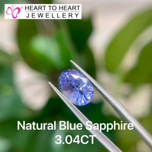 Natural Gemstone Blue Sapphire 3.04ct Oval Mix cut Mermaid Blue from Sri Lanka