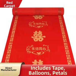Disposable Red Wedding Carpet Thick Non-slip