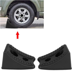 Rubber Heavy Duty Wheel Chocks Easy to Carry Chock Block for Front and Back Tires for Car Travel Trailers RV Truck and ATV