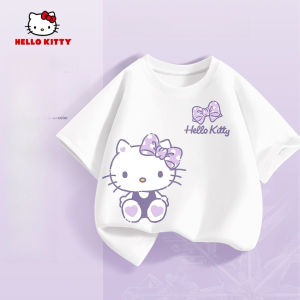 Sanrio | Sanrio Summer Baby Girls Cotton Clothes Kid Children Cute Hello Kitty Printed T-shirts Cartoon Short Sleeve Top Outfits