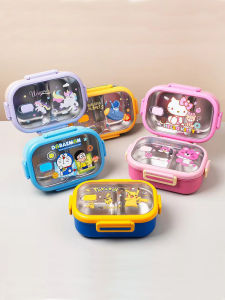 Lunch Box Student Only Rice Bowl Food Grade 304 Stainless Steel Kids Primary School Students Compartment Office Worker Bento Lunch Box