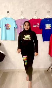 BAJU LINE DANCE WANITA LENGAN PANJANG / KAOS LINE DANCE SENAM OLAHRAGA WANITA KATUN JUMBO / DEKAOS SHOP LINE DANCE QUEEN 3027