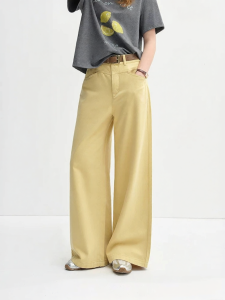 DUSHU | Loose Plus Size Casual Wide Leg Trousers Jeans