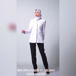 Seragam kerja blazer wanita kantor terbaru kekinian modern reguler polyester premium import stretch