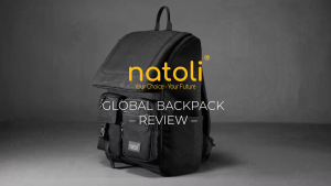 Balo đựng laptop nữ đi học thương hiệu NATOLI cặp đi học chống sốc chống nước tốt Global Backpack B8
