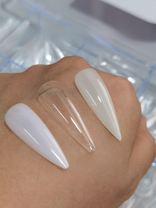 Nail Tips Fashion Long Ladder Full Stickers Semi-Nail Sticky Ultra-Thin Non-Engraved Wear-Free Seamless Nail Patch for Nail Beauty Shop