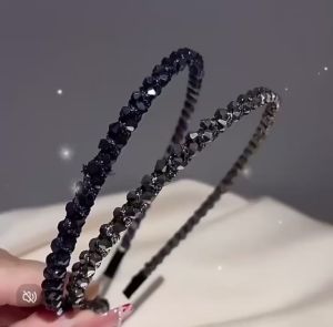 Cekak Rambut Crystal Bling women  headwear headband Hair Accessories Hair Band水晶发箍头巾花边头戴