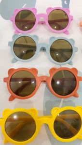 Kacamata Anak Beruang Fashion Telinga Beruang Kaca Mata Hitam High Quality Kids Sunglasses Kaca Mata Murah PST
