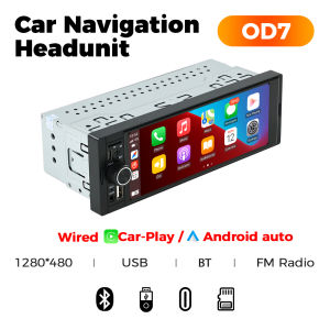 NaviFly 6.86" 1 Din MP5 Player Universal Car Radio Wireless Carplay Android Auto Multimedia Player 1Din FM Stereo USB Autoradio