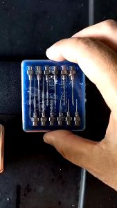 GLP Veterinary Hypodermic Needle for Sow/Fattener Swine Pig Cow other animals | 12pcs Reusable Needles