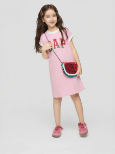 Gap | Summer New Loose Sleeveless Logo Dress for Big Girls