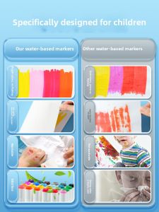 Nora | Non-toxic Washable Non-bleeding Student Marker Pens