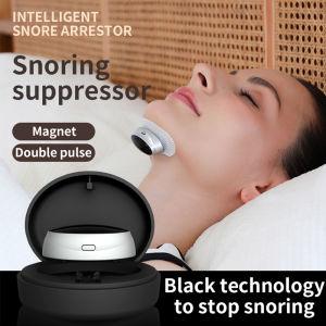 Smart Anti Snoring Device Tens Dual Pulse Stop Snoring Breathing Corrector Sleep Aid Reduce Noise Electric Throat Muscle Stimulator Massager