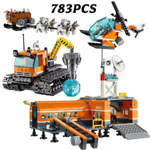 Compatible Brick Sets City Series Building Blocks Arctic Expedition Camp Base Icebreaker Snow Drilling Childrens Toy Gift 60036