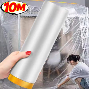 10M Self-adhesive Cabinet Dust Cover Disposable Cuttable Dust-proof Furniture Protective Film Covers Painting Protection Film