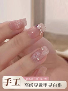 Handmade Nail Art Stickers Short Style Autumn Winter Collection New Year Theme Beauty Nail Tools Purely Crafted Manicure Design