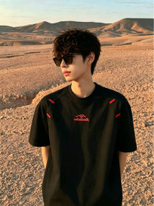 YOULIN | American Style Embroidered Short Sleeve T-Shirt