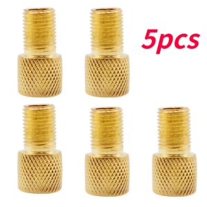JUSTINLAU 1/5PC F/V To A/V Valve Adapter Bike Value Converter Presta To Schrader Bike Tire French Valve Adapter Bike Accessories