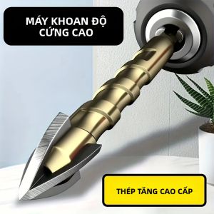 Mũi Khoan Hợp Kim Thép Vonfram Đa Năng 4 Lưỡi Chéo Gạch Men Lục Giác Đấm Máy Khoan Tác Động Độ Cứng Cao