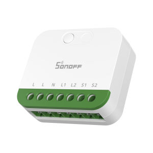 Sonoff | SONOFF MINI-2GS MINI DUO 2-Gang Matter Over WiFi Smart Switch Detach Relay Mode Smart Home Remote Control Switch Via Ewelink APP