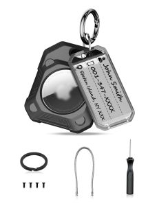 PROfezzion AirTag Protective Case Apple Air Tag Tracker Storage Box Suitable For Pet CollarsCar KeysWalletsChildrens BackpacksScootersSuitcasesDronesCamera Bags&Other Precious Items