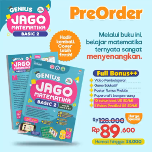 GENIUS JAGO MATEMATIKA Basic 1 2 ANAK CEPAT BERHITUNG MTK DASAR BUKU CALISTUNG