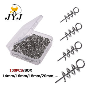 All Size Fishing Hook Centering Pins Spiral Fishing bait Steel Spring Crank Lock for Soft Worm Lure Fishing Accessories