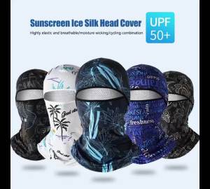 Sun Protection Balaclava Full Face Cycling Cap UV Protection Bicycle Motorcycle Ice Silk Full Face Mask For Cycling Skiing