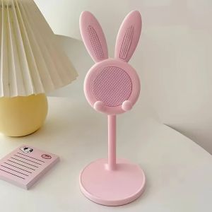 Cute Rabbit Mobile Phone Stand Adjustable Desktop Holder for iPhone Samsung Xiaomi iPad Switch Desk Office Home Portable Stand