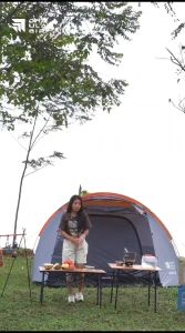 FOLDING TABLE WOOD GRAIN SERIES LARGE MEJA LIPAT OUTDOOR DHAULAGIRI MANCING