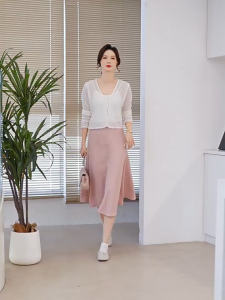 💥[A503] Áo khoác len lưới Montoghi VIỀN VẠT VUÔNG phối nơ cột xinh xắn hàng Quảng Châu - L2M
