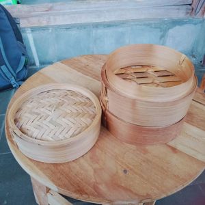langseng bambu - kukusan dimsum - klakat langseng - susun 2 - diameter 20 cm - all size - kerajinan Jogja