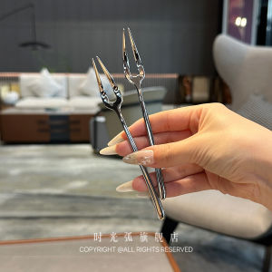 Luxury Thickened Stainless Steel 316 Dessert Fork Fruit Fork Cake Fork Bull Horn Fork Dining Utensils Sweet Tooth