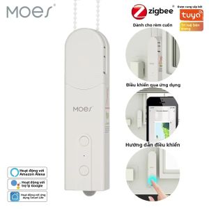 Động Cơ Điều Khiển Rèm Cuốn/màn Cuốn Tự Động Thông Minh ZigBee Tương Thích Với Ứng Dụng Tuya Smart Life Alexa Google Home Để Điều Khiển Bằng Giọng Nói