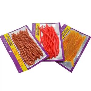 WALK FISH 20Pcs 13.5cm Earthworm Lure Sea Worms Fake Soft Fish Sea Crank Hook Fishing Like Sandworm Sea Bass Artificial Baits