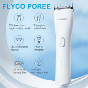 Flyco Poree Electric Hair Trimmer for Men Women Kids Rechargeable Waterproof PC1901/PC1902