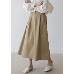 เอวสูงA-Lineกระโปรงผู้หญิงวัสดุผ้าชุดยาวพร้อมกระเป๋าJOC MIยี่ห้อฤดูใบไม้ผลิฤดูร้อน 2023 ใหม่มาถึง