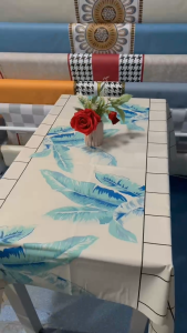 MANTEL/New Printed Rectangle Round Table Cloth Waterproof Plastic PVC Oilproof Tablecloths Table Cover Home Décor Christmas Tablecloth