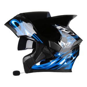 AIS | Flip-Up Full Face Helmet with Photochromic Lens and Bluetooth Four Seasons