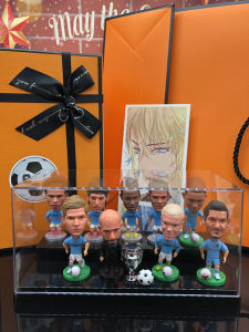 Manchester City Football Stars Haaland Foden De Bruyne Gundogan Figurines: Collectible Memorabilia & Souvenir Gifts