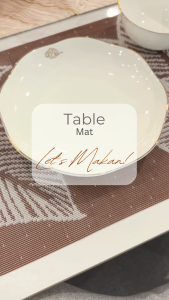 [SG Seller stocks] - Geometric PVC Dining Mat in Striped Pattern Various colours Heat Resistant & Washable Table Cover
