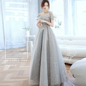 Evening Formal Dress For Women Shiny Elegant Evening Banquet Dinner Meeting Wedding Female Long Prom Gown
