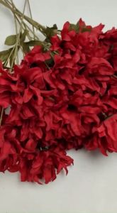 Bunga Dahlia Tangkai Panjang Cabang 3 Bunga artificial Imitasi kain untuk Hiasan dekorasi rumah kamar cafe dan dekorasi pelaminan atau wedding Import artificial palsu kain premium termurah