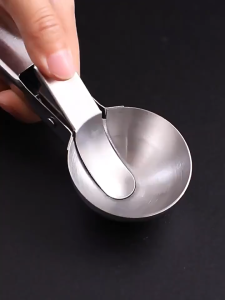 ที่ตักไอศกรีมทำจากสแตนเลสเครื่องขุดไอศกรีมไม่ติดผลไม้อุปกรณ์ตักไอศกรีมแตงโม